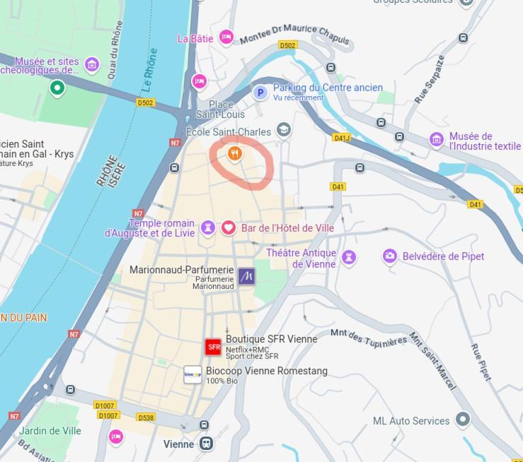 Appartement Netflix Centre De Vienne Pres De Lyon Zewnętrze zdjęcie